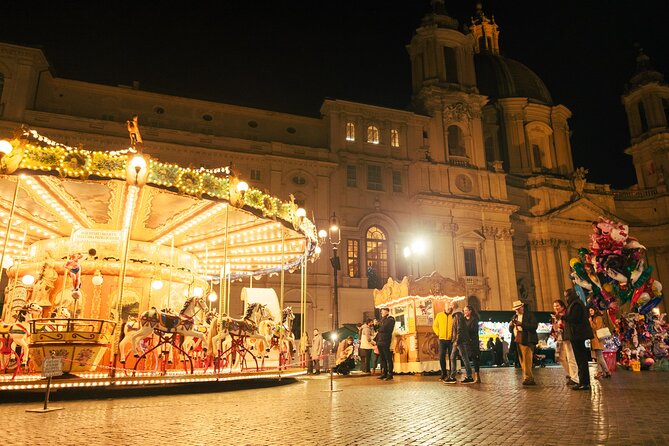 2h Xmas Lights Panoramic Vespa Sidecar Tour - Back streets, trattorias, and the Jewish Ghetto