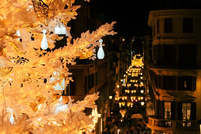 2h Xmas Lights Panoramic Vespa Sidecar Tour - Spanish Steps and Piazza di Spagna
