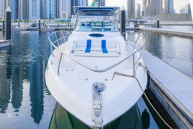 33Ft Private Yacht Rental On New Year's Eve 2025 - Ain Dubai from the island side