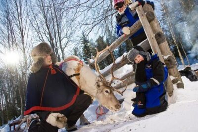 Arctic Delight – Visit to Santa’s Village and snowmobiling to reindeer farm