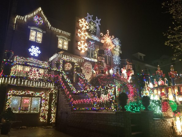 Brooklyn Dyker Heights Christmas Wonderland Bus Tour - Lower Manhattan sights from the bus