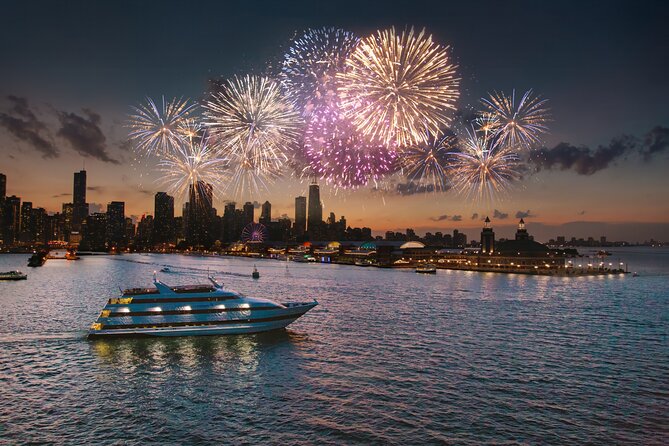 Chicago New Year's Eve Buffet Dinner Cruise on Lake Michigan - Dinner on board while Chicago slips past