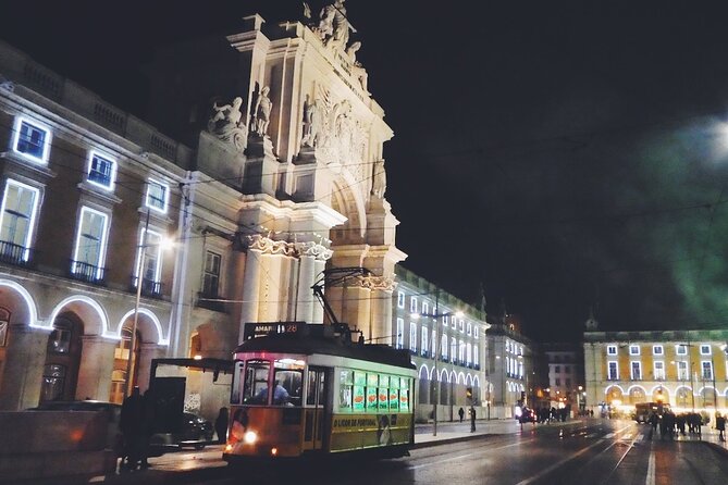 Christmas Lights Lisbon Tour with a Local in Private Eco Tuk Tuk - Chiado: cafés, shops, and Lisbon’s polished center
