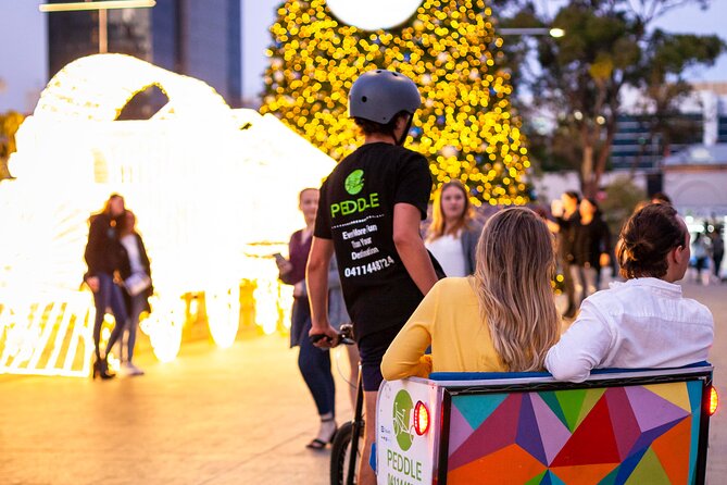 Christmas Lights Rickshaw Tour in Perth - The Geomtree and the Rest of the Light Route