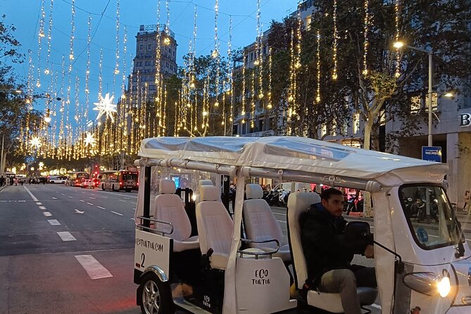 Christmas Lights Tour of Barcelona in Private Eco Tuk Tuk - Key points to know before booking