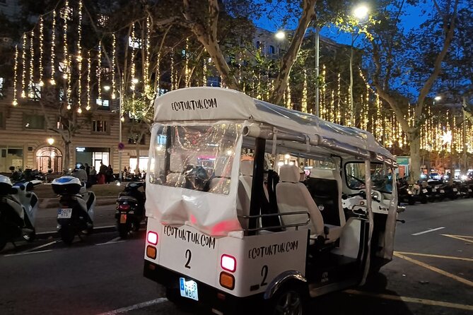 Christmas Lights Tour of Barcelona in Private Eco Tuk Tuk - Plaza de Cataluña, Barcelona’s holiday center