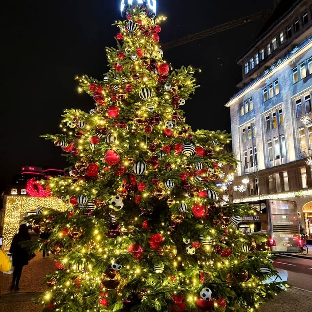 Christmas market lights tour bus through Berlin, free mulled wine (2.5 hours) - Bebelplatz gives the route a formal center