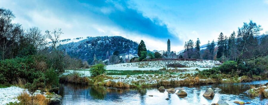 (Christmas Morning) Glendalough Half Day Tour from Dublin - Walking beside the lakes at Glendalough