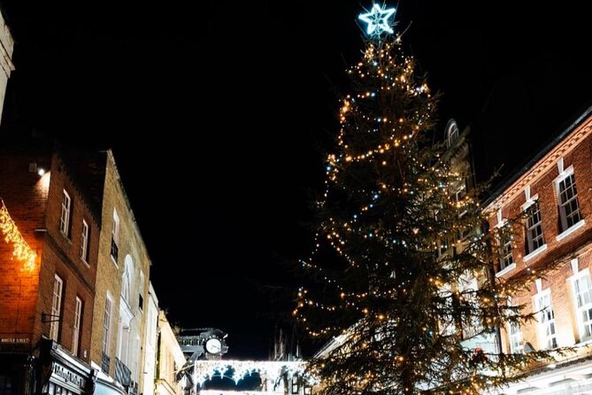 Christmas Mulled Wine Walk of Winchester - Winchester High Street Under Christmas Lights
