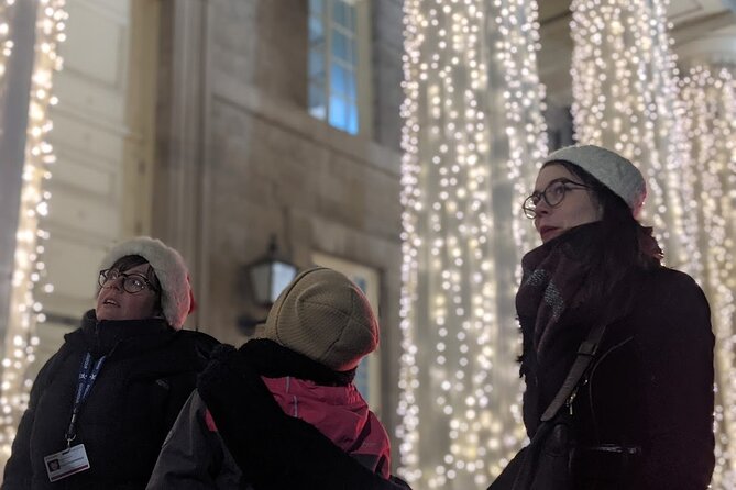 Christmas Walking Tour in Old Montreal - The World Trade Center Santa exhibit