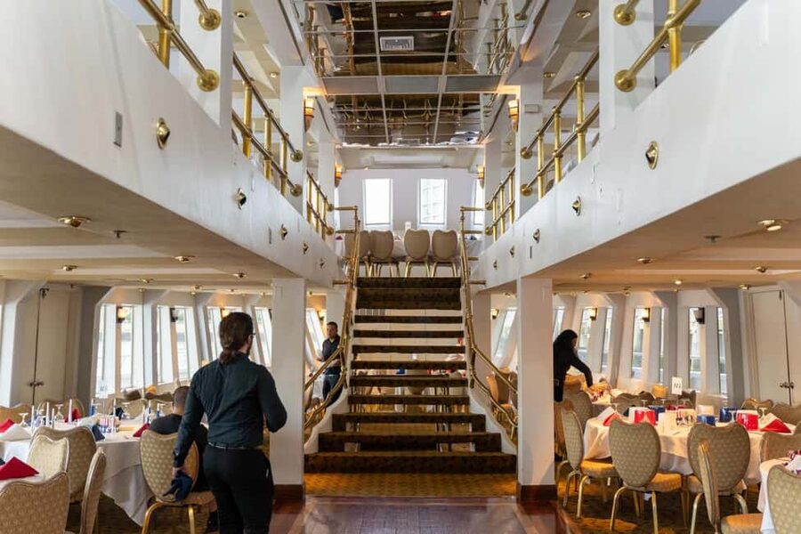 Cornucopia Princess NYC New Years Eve Cruise - The DJ, dance floor, and party favors