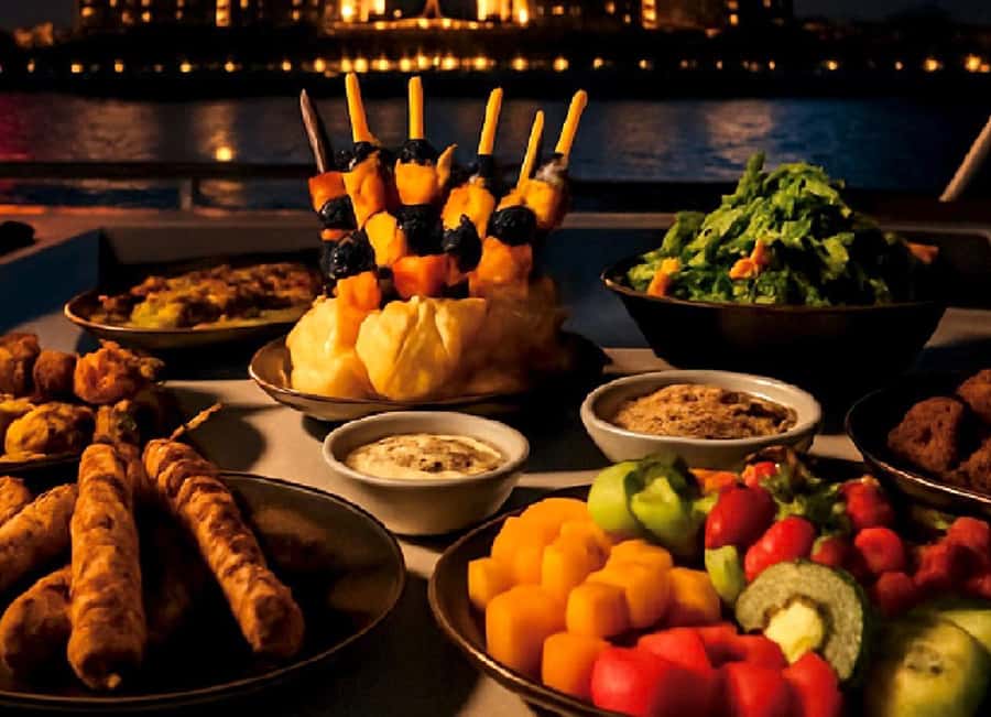 Dubai: New Year Eve Luxury Yacht Fireworks View & BBQ Cruise - Meeting at Dubai Harbour before the yacht leaves