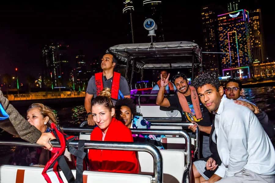 Dubai - New Year's Eve Fireworks show on a Speedboat - The RIB ride before midnight