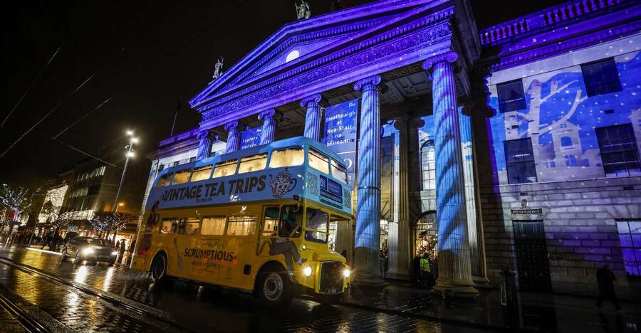 Dublin: Christmas Lights Festive Bus Tour with Afternoon Tea - Key points to know before booking