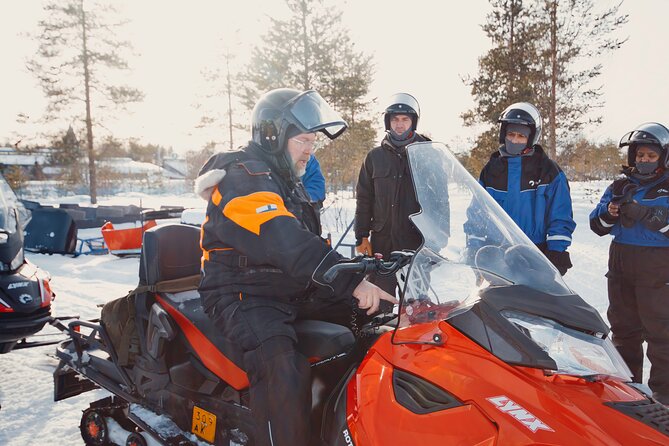 Family Snowmobile Safari from Santa Claus Village - The adult driving rules and damage risk