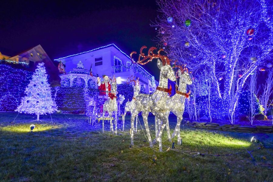 From Manhattan: 4-Hour Christmas Lights Luxury Bus Tour - Crossing into Brooklyn and entering Dyker Heights