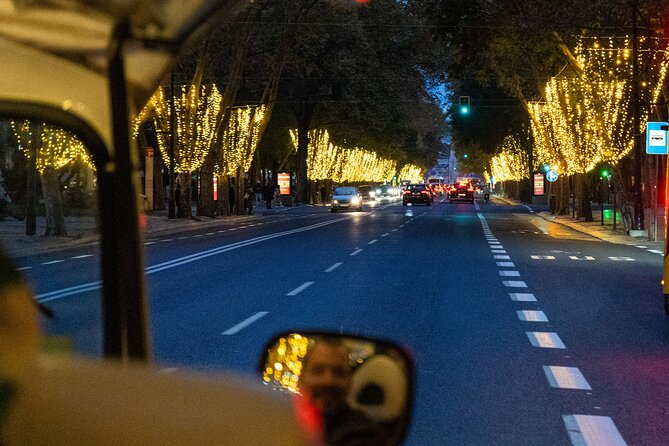 Lisbon Christmas Lights Tuk-Tuk Tour with Local Guide - Commerce Square and the giant Christmas tree