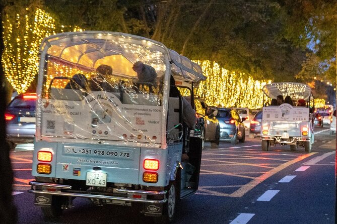 Lisbon Christmas Lights Tuk-Tuk Tour with Local Guide - Chiado and the Armazéns do Chiado display