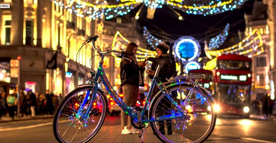 London Christmas Lights Bike Tour - Bond Street, Oxford Street, and Regent Street