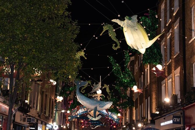 London Christmas Lights Guided Walking Tour - Bond Street’s big display