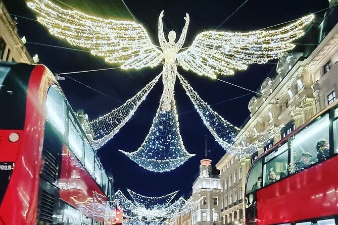 London Christmas Lights Private Guided Taxi Tour - Park Lane and Winter Wonderland from the road