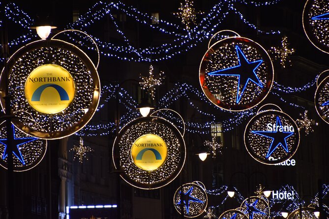 London Christmas Lights Private Walking Tour - Hatchards and Fortnum & Mason: warm indoor breaks