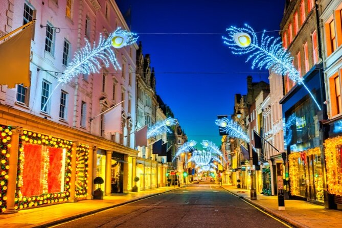 London Christmas Lights Self Guided Walking Tour - Leicester Square brings the loudest holiday energy