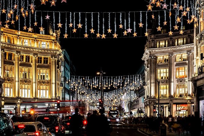 London Christmas Lights Self Guided Walking Tour - Bond Street and South Molton Street change the mood