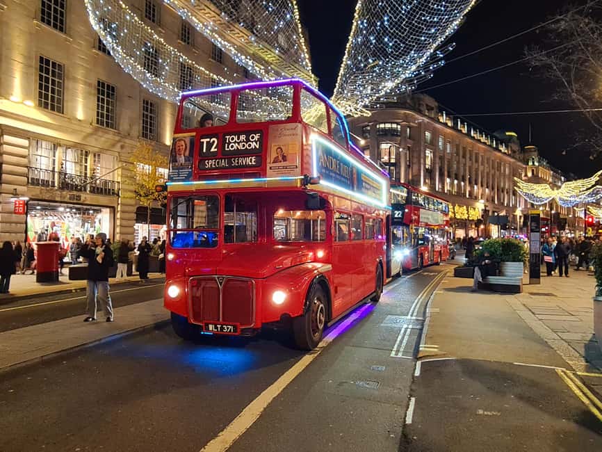 London: Christmas Lights Tour by Vintage Bus - Oxford Street’s mile-long light display