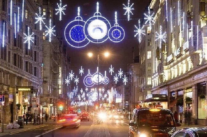 Magical Christmas Lights in London: Private Black Cab Tour - Carnaby Street is the best short walk