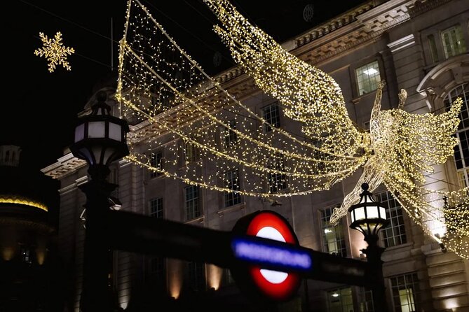 Magical London Christmas Lights Walking Tour with a Londoner - Piccadilly Circus brings the big-city glow