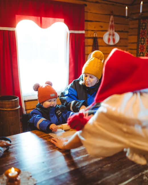 Magical Private Santa Visit, Reindeer Ride & Elf Workshops - Baking gingerbread cookies with an elf