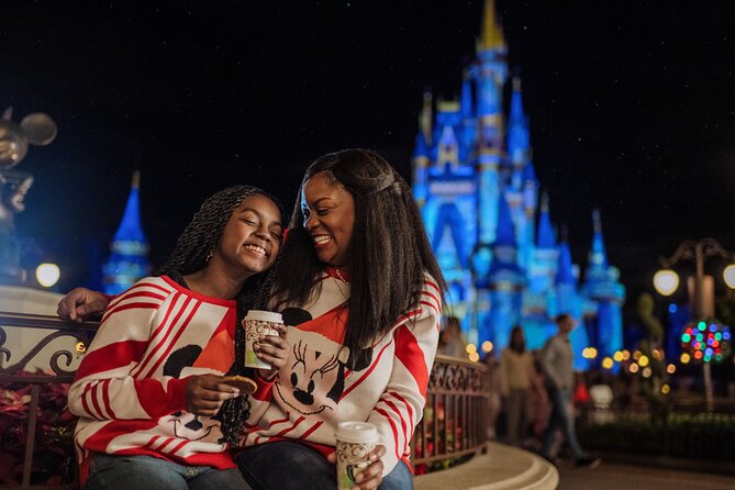 Mickey's Very Merry Christmas Party at the Magic Kingdom - The castle sets the holiday mood