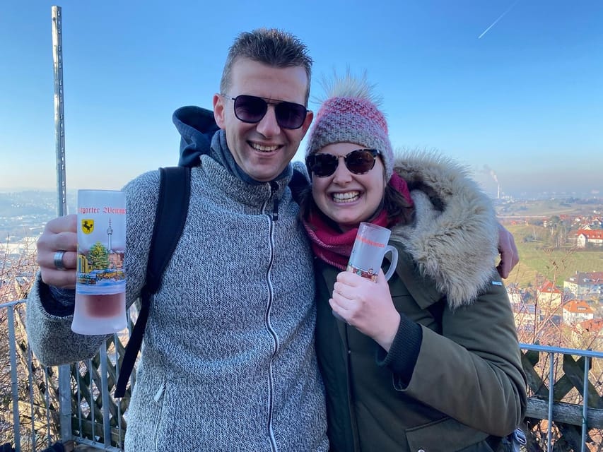 Mulled winetour before christmas in Stuttgart - Ending with mulled wine and a hot sausage