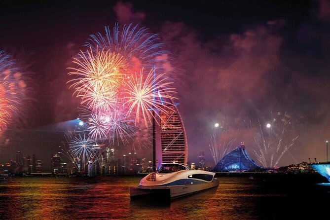 New Year Cruise with Burj Al-Arab Fireworks View - Dinner on the water