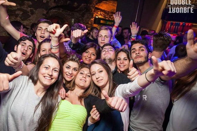 New Year's Eve Pub Crawl in Prague, end at KarLovy Lazne - Chapeau Rouge and the hour of unlimited drinks