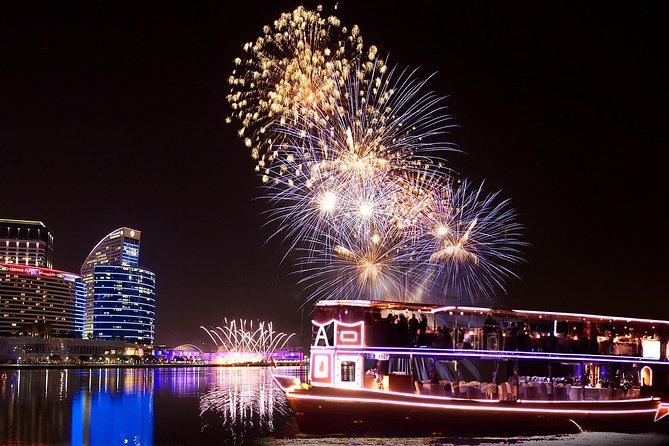 New Years Luxury Dubai Canal Cruise - Boarding beside IMAGINE at Dubai Festival City