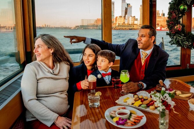 New York City Christmas Holiday Statue and Skyline Cocoa Cruise - A Classic Yacht With Room to Settle In