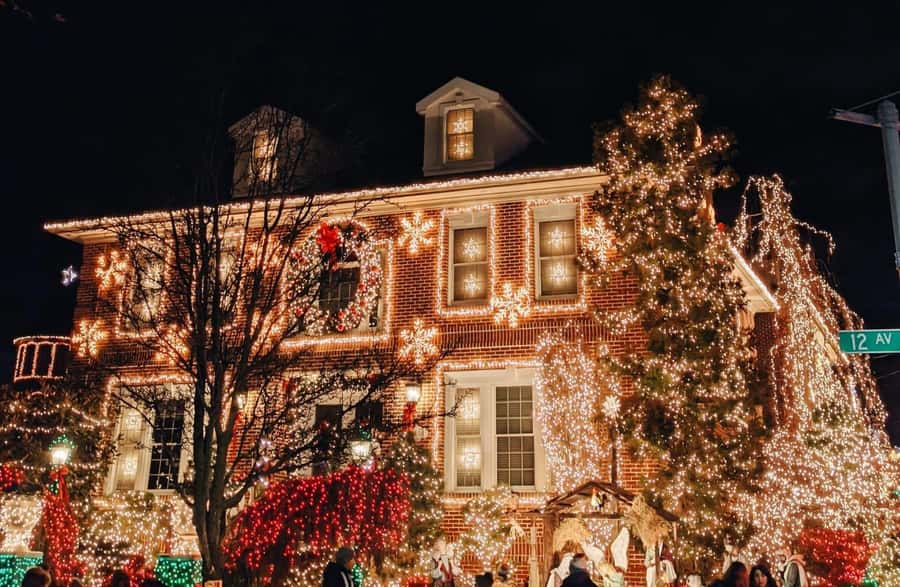 New York: Dyker Heights Christmas Lights Guided Tour - Passing Lower Manhattan on the way to Brooklyn