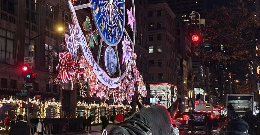 NYC: Christmas Lights Horse Carriage Ride - Radio City Music Hall and the Avenue of the Americas