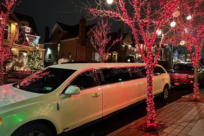 NYC Christmas Lights Tour by Limousine, SUV Or VAN. Dyker Heights - The Manhattan route: Rockefeller Center, Saks, and Hudson Yards