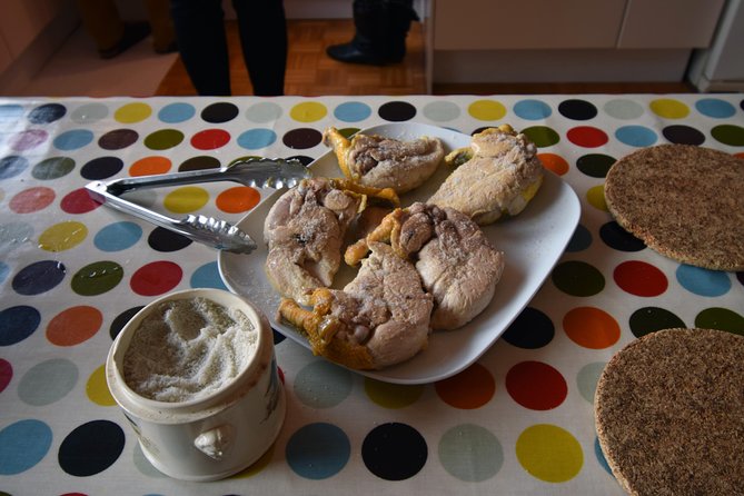 Paris Small Group French Christmas Cooking Class - Sitting down to taste your own work
