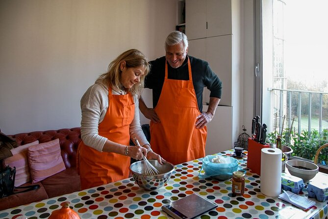 Paris Small Group French Christmas Cooking Class - Cooking inside chef Dominique’s home