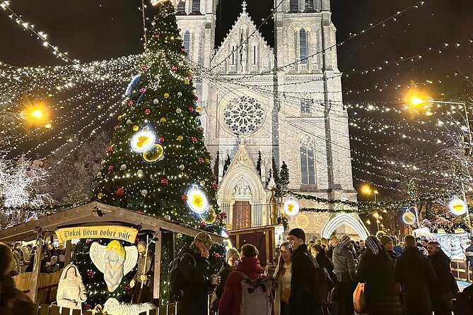 Prague Christmas Markets and Holiday Magic Walking Tour - Wenceslas Square’s second Christmas market