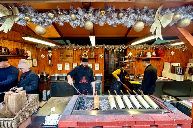 Private Budapest Christmas Market Tour with Chimney Cake & Mulled Wine - Walking toward St. Stephen’s Basilica