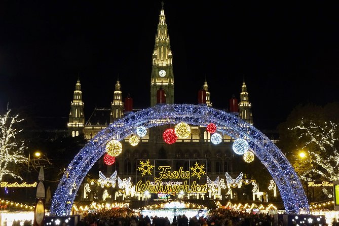 Private Christmas Markets Walking Tour Vienna - Karlsplatz begins with church lights and family fun