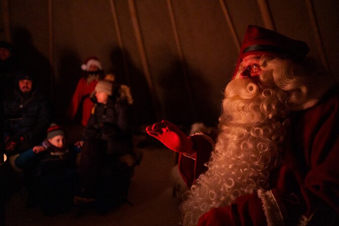 Rovaniemi: Meet Santa Claus & Northern Lights Experience - Meeting the elves and settling beside the fire