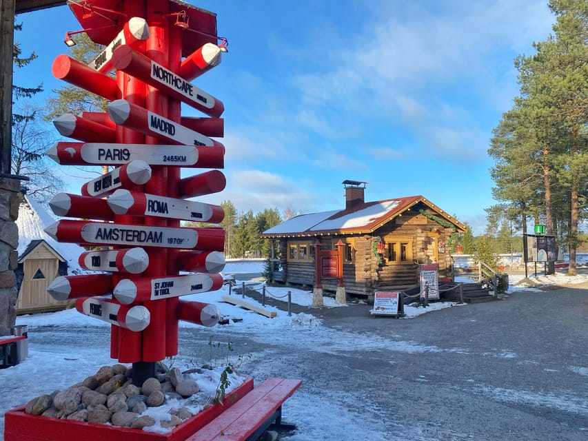 Rovaniemi: Santa Claus Village and Husky sledge/guided tour - Starting with Santa Claus Village at the Arctic Circle