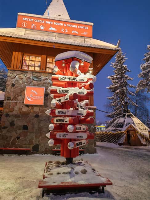 Rovaniemi: Santa Village,2km Husky Sled Ride & Snowman World - Who will get the most from this experience