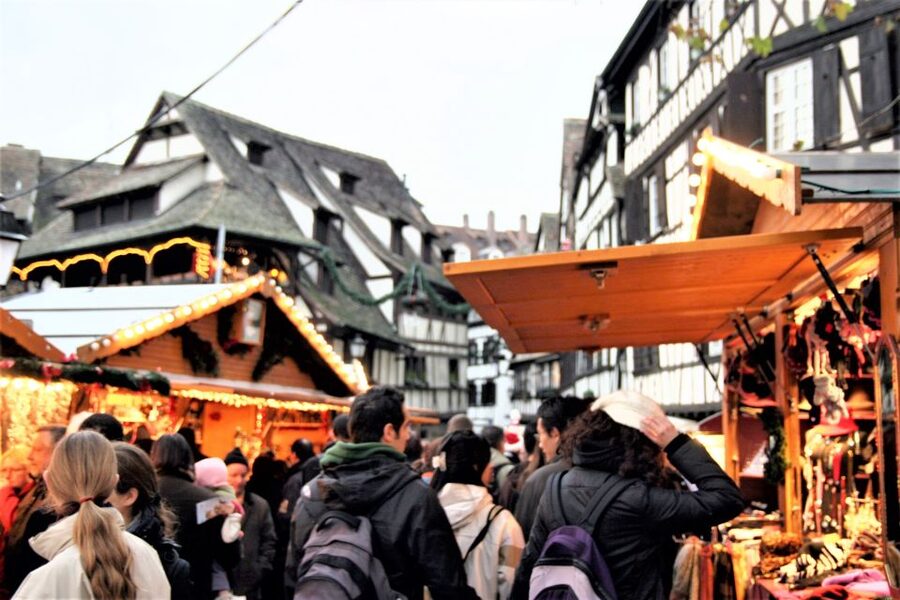 Strasbourg Christmas Market tour - The Christmas tree at Place Kléber